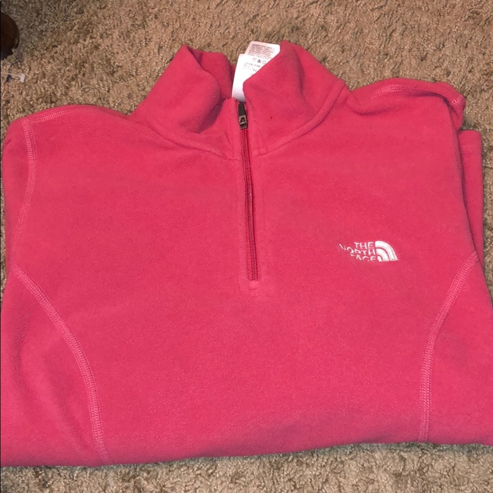 North face half zip pull over